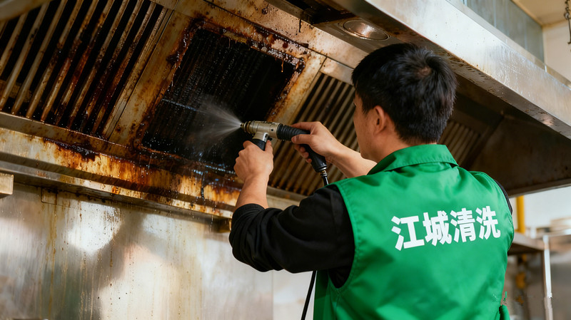 商用油煙機清洗公司哪家好——江城清洗